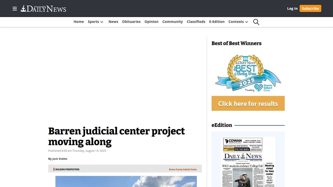 Barren judicial center project moving along | Bowling Green Daily News
